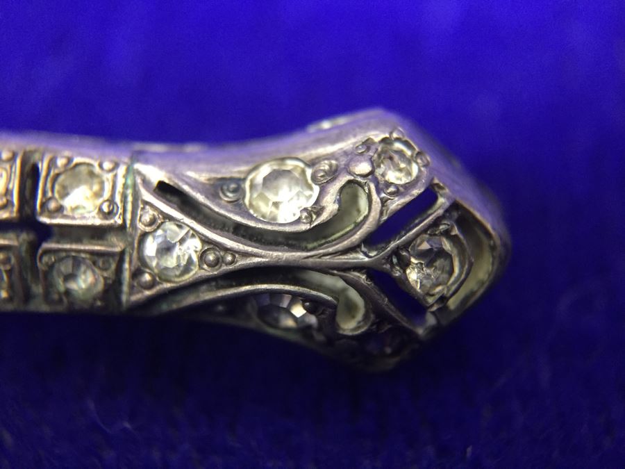 Vintage Sterling Silver Brooch Pin Signed Fishson 9.7g [Photo 12]