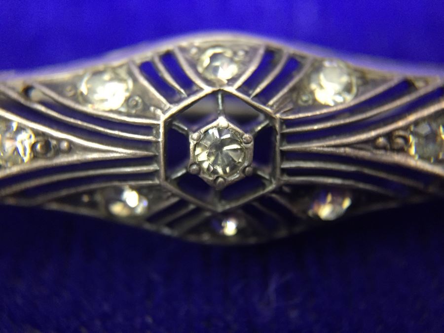 Vintage Sterling Silver Brooch Pin Signed Fishson 9.7g [Photo 10]