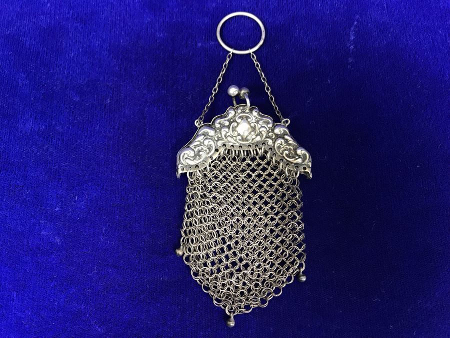 Vintage Sterling Silver Mesh Purse 19.2g [Photo 2]