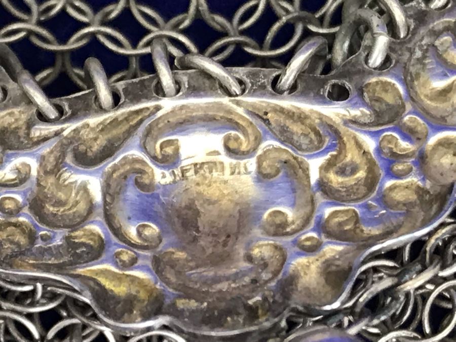 Vintage Sterling Silver Mesh Purse 19.2g [Photo 10]