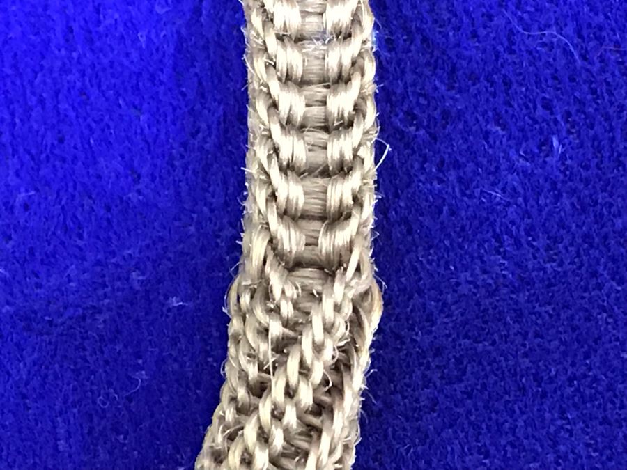 Vintage Braided Real Blonde Hair Necklace With Gold Tone Pendant 11”L [Photo 16]