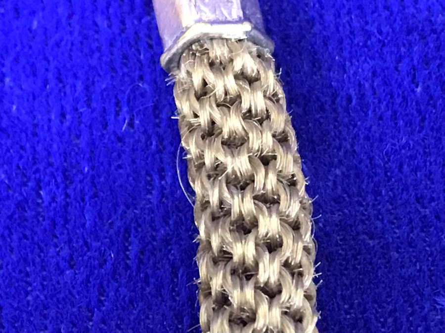 Vintage Braided Real Blonde Hair Necklace With Gold Tone Pendant 11”L [Photo 14]