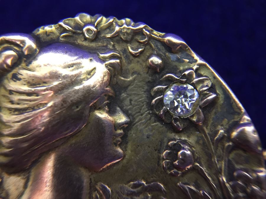 Pair Of Vintage Art Nouveau Brooches Pins [Photo 20]