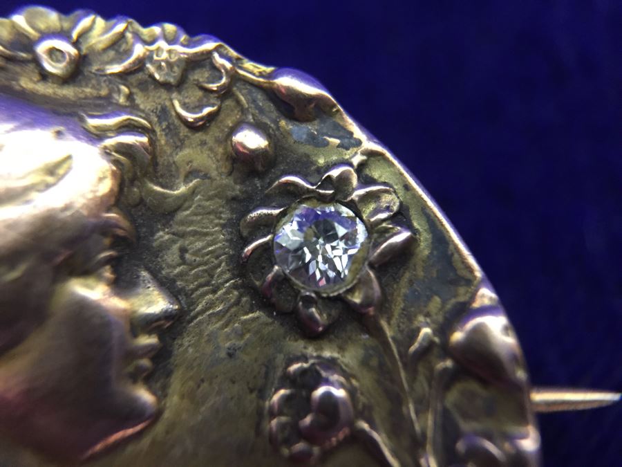 Pair Of Vintage Art Nouveau Brooches Pins [Photo 23]