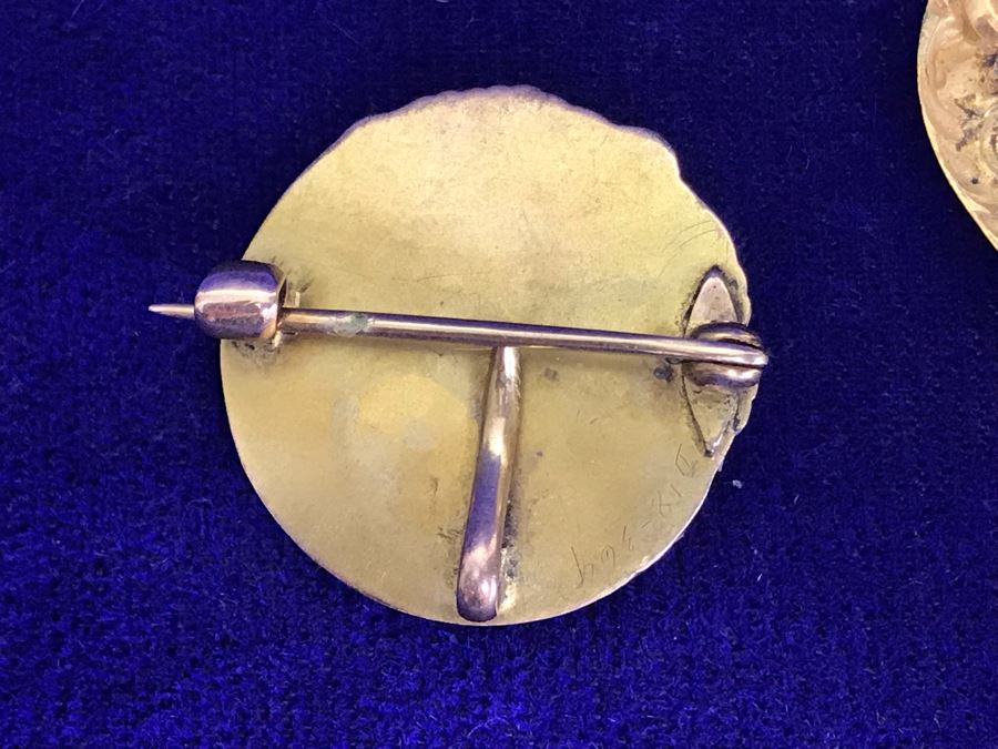 Pair Of Vintage Art Nouveau Brooches Pins [Photo 15]