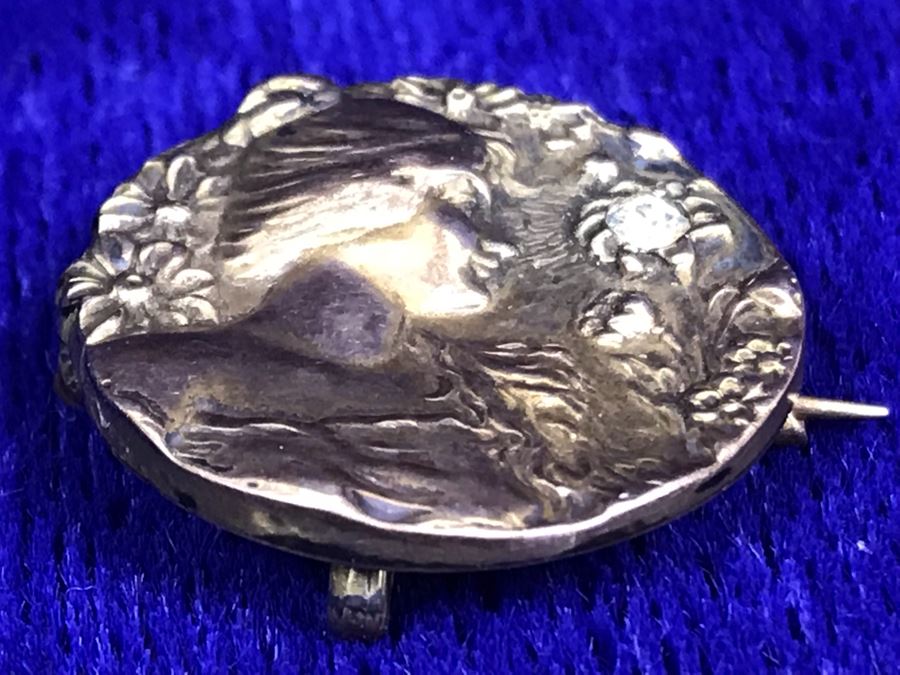 Pair Of Vintage Art Nouveau Brooches Pins [Photo 12]