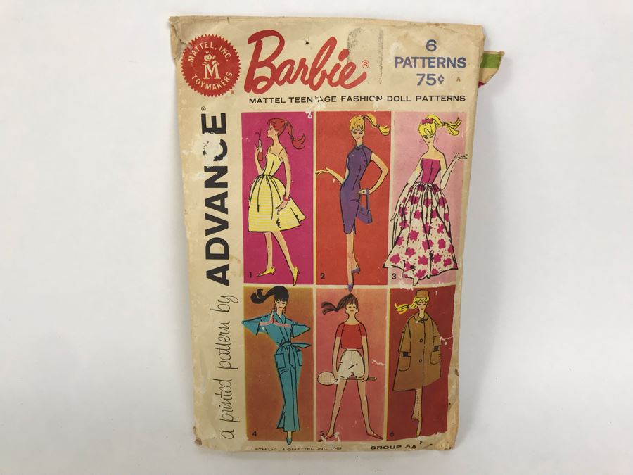 Vintage 1961 Mattel Barbie Teenage Fashion Doll Patterns - See Photos [Photo 1]