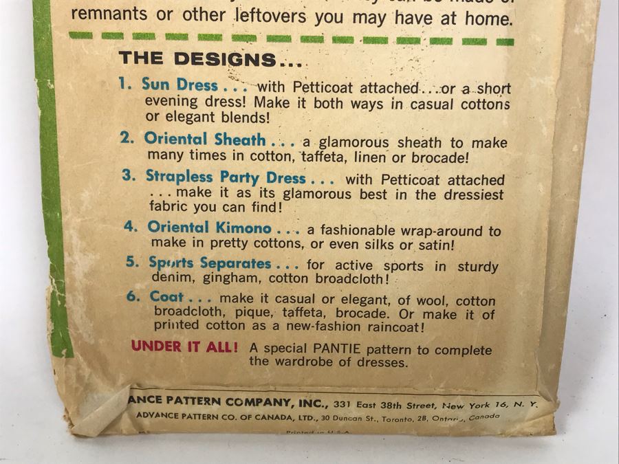 Vintage 1961 Mattel Barbie Teenage Fashion Doll Patterns - See Photos [Photo 8]