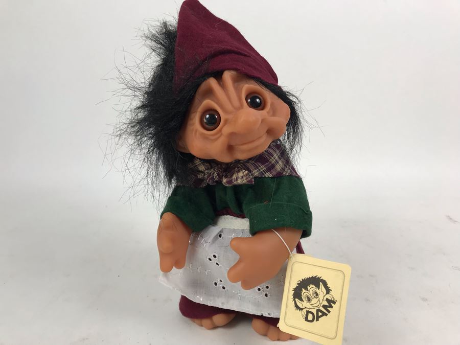Vintage GI. Nissekone DAM Troll Doll By Thomas Dam From Denmark Troll Company No. 7024 9'H