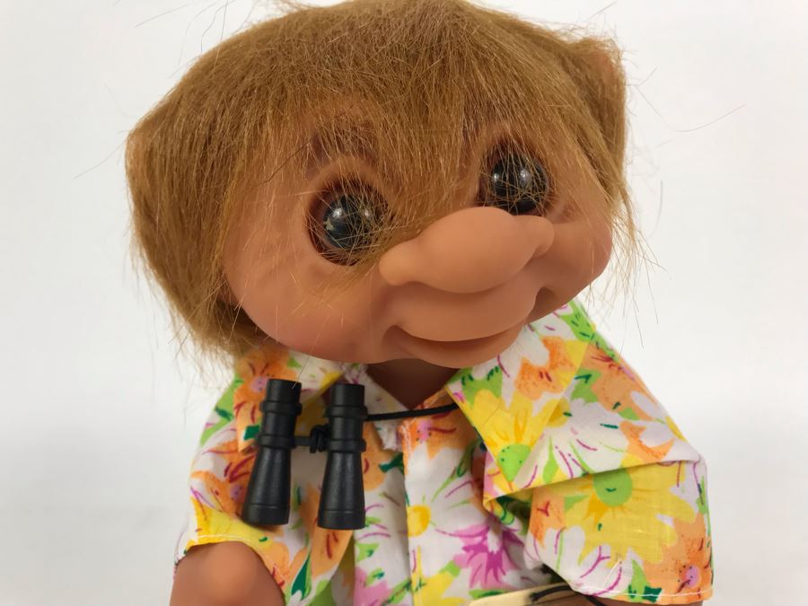Vintage Tourist Boy 24cm DAM Troll Doll By Thomas Dam From Denmark Troll Company No. 60516 9'H [Photo 2]