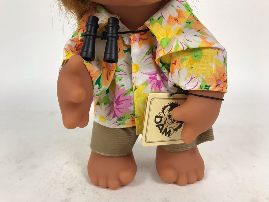 Vintage Tourist Boy 24cm DAM Troll Doll By Thomas Dam From Denmark Troll Company No. 60516 9'H [Photo 3]