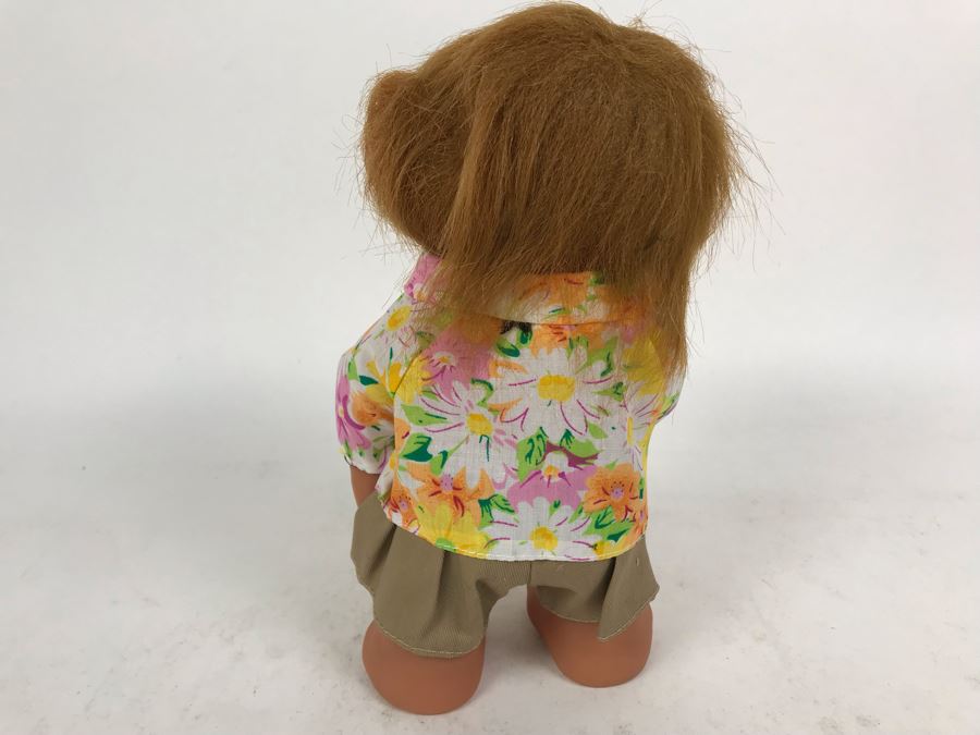 Vintage Tourist Boy 24cm DAM Troll Doll By Thomas Dam From Denmark Troll Company No. 60516 9'H [Photo 6]