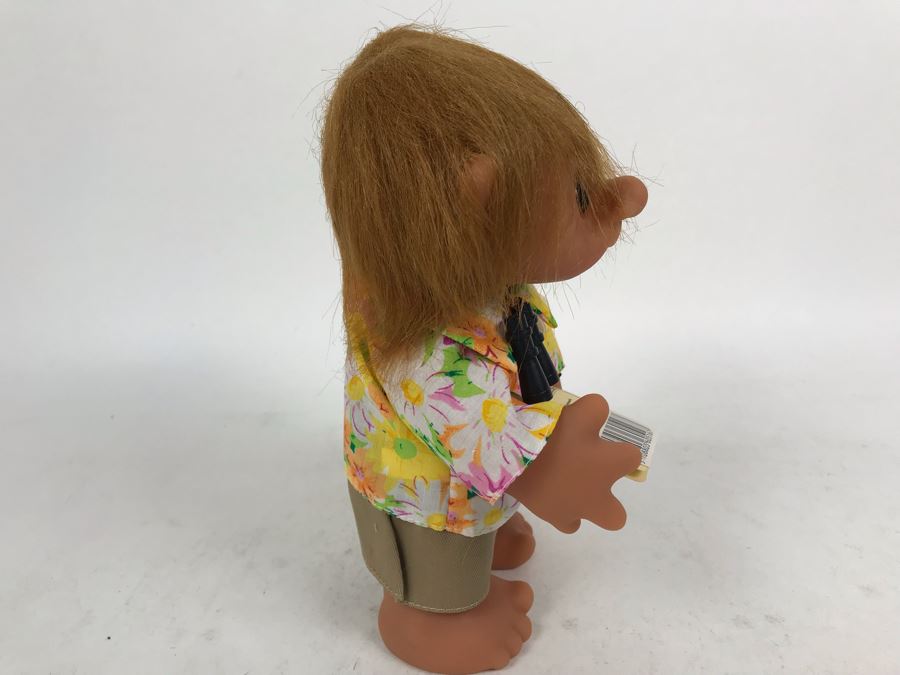 Vintage Tourist Boy 24cm DAM Troll Doll By Thomas Dam From Denmark Troll Company No. 60516 9'H [Photo 5]