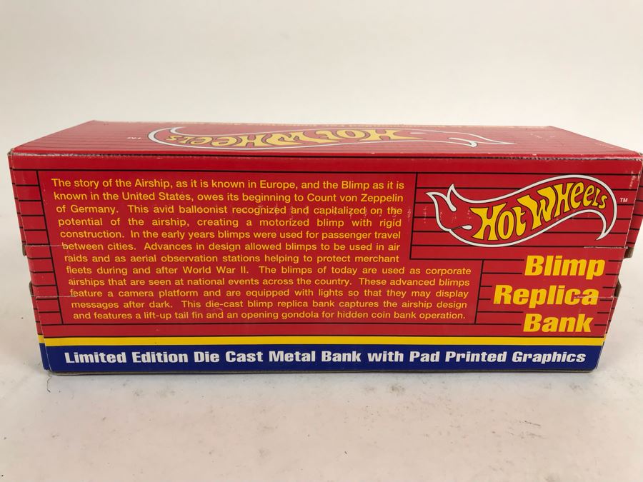 1997 Hot Wheels Blimp Replica Bank New In Box [Photo 6]