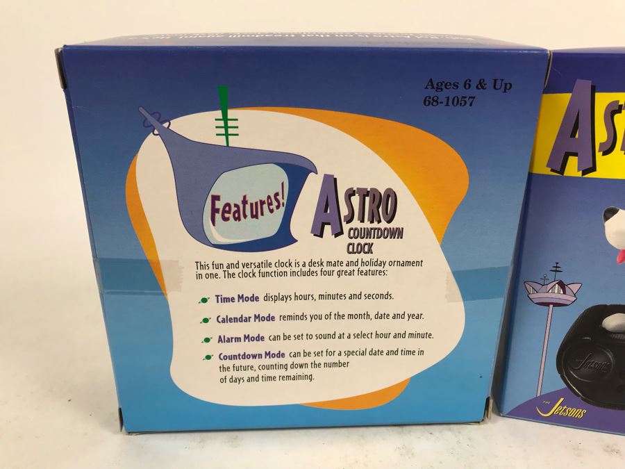 Pair Of New In Box 1999 Astro The Jetsons Countdown Clocks Cartoon Network RadioShack Sprint Promotion [Photo 5]