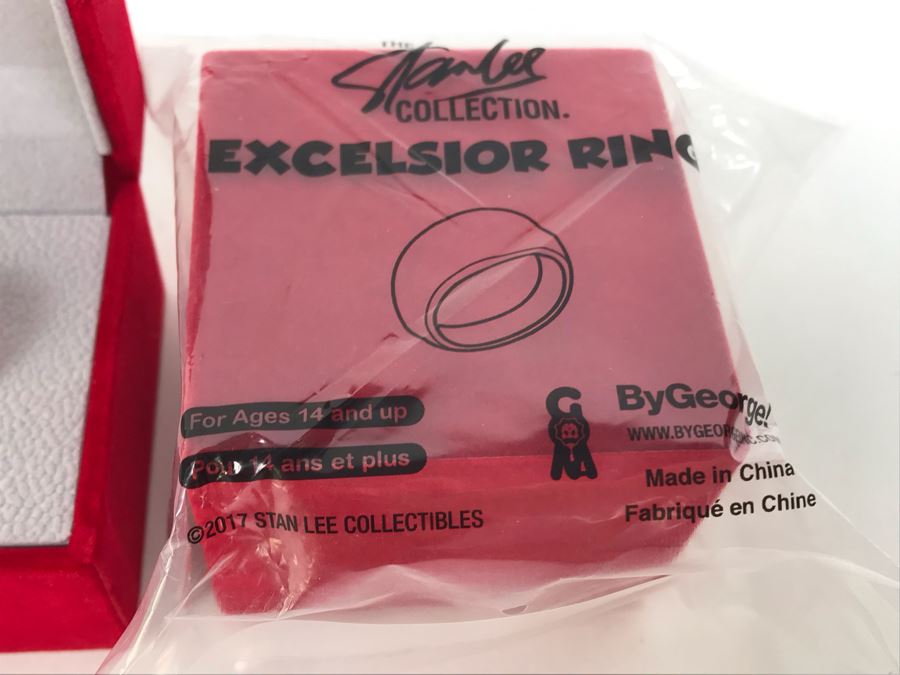 Pair Of Stan Lee Excelsior Rings (One Sealed Ring) From The Stan Lee Collection By ByGeorge! [Photo 4]