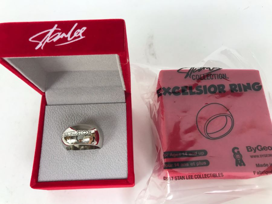 Pair Of Stan Lee Excelsior Rings (One Sealed Ring) From The Stan Lee Collection By ByGeorge!