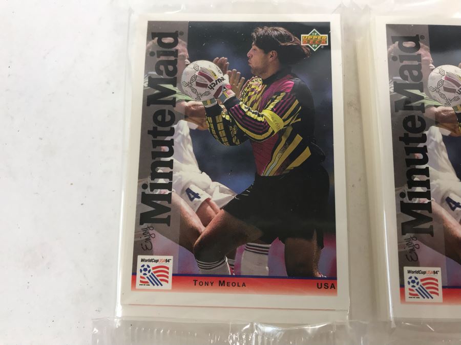 Vintage 1994 (4) Sealed Sets Of Upper Deck World Cup USA Soccer Trading ...