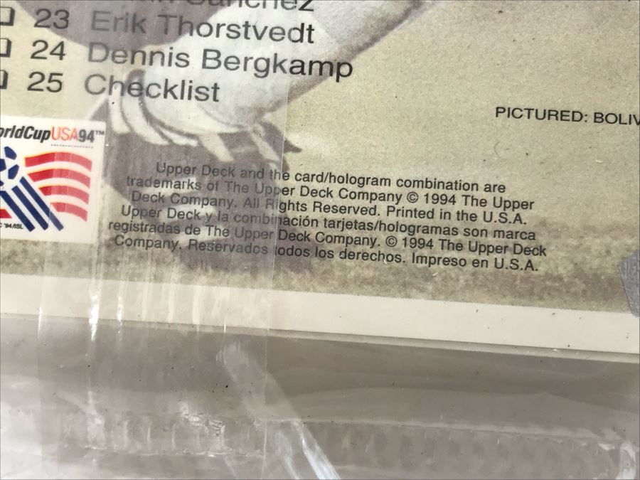 Vintage 1994 (4) Sealed Sets Of Upper Deck World Cup USA Soccer Trading Cards Minute Maid [Photo 4]