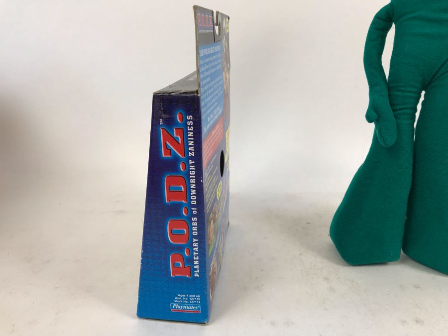 New In Box Playmates P.O.D.Z. And Vintage 1983 Gumby Plush Doll [Photo 5]