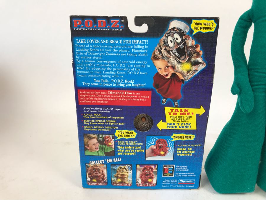 New In Box Playmates P.O.D.Z. And Vintage 1983 Gumby Plush Doll [Photo 6]