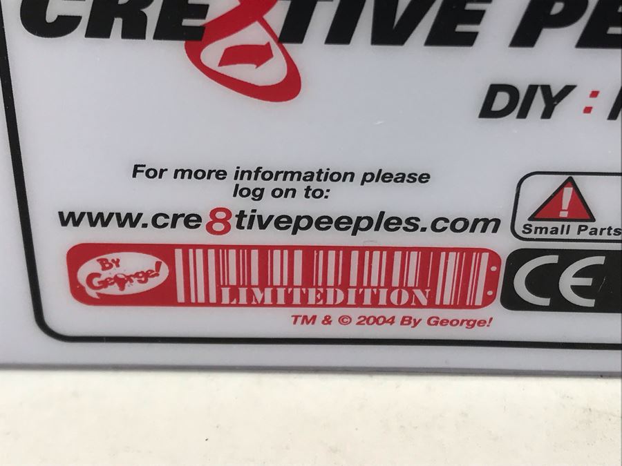 Pair Of 2004 Blue Cre8tive Peeples DIY Norm Peep Custom By Design Vinyl Figures By By George! [Photo 5]