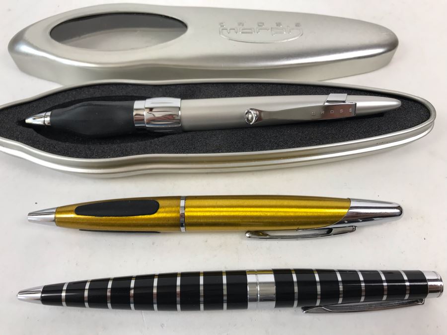 (3) Cross Ballpoint Pens Including Cross Morph Pen With Case [Photo 7]