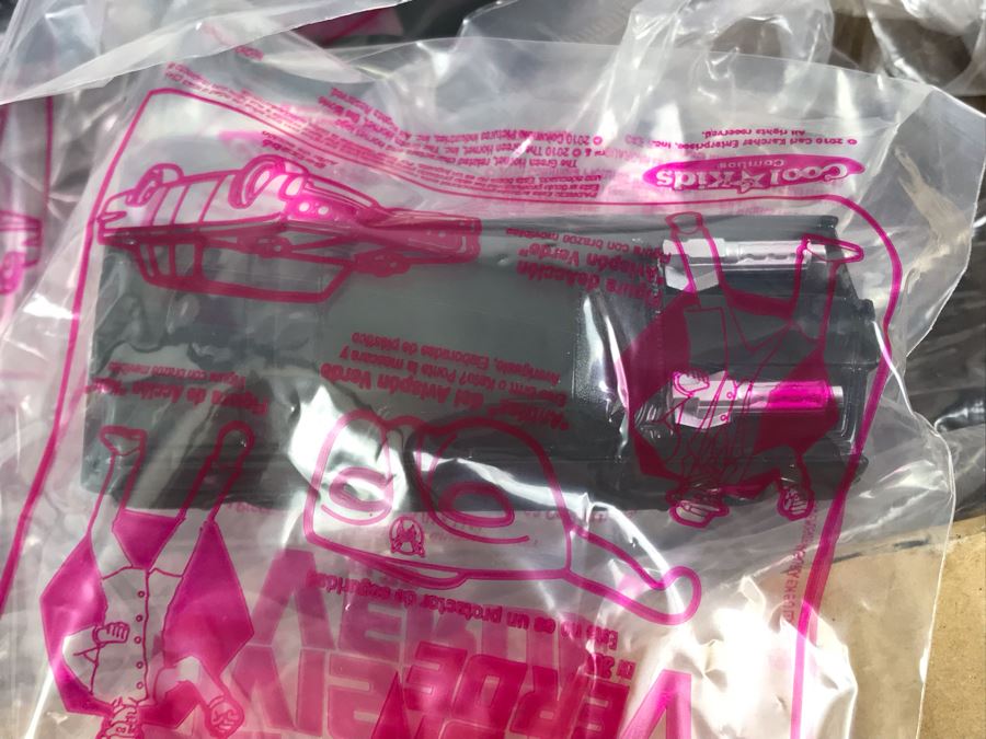 Box Loaded With Carl's Jr Green Hornet Movie Promotional Happy Meal Toys - See Photos [Photo 9]