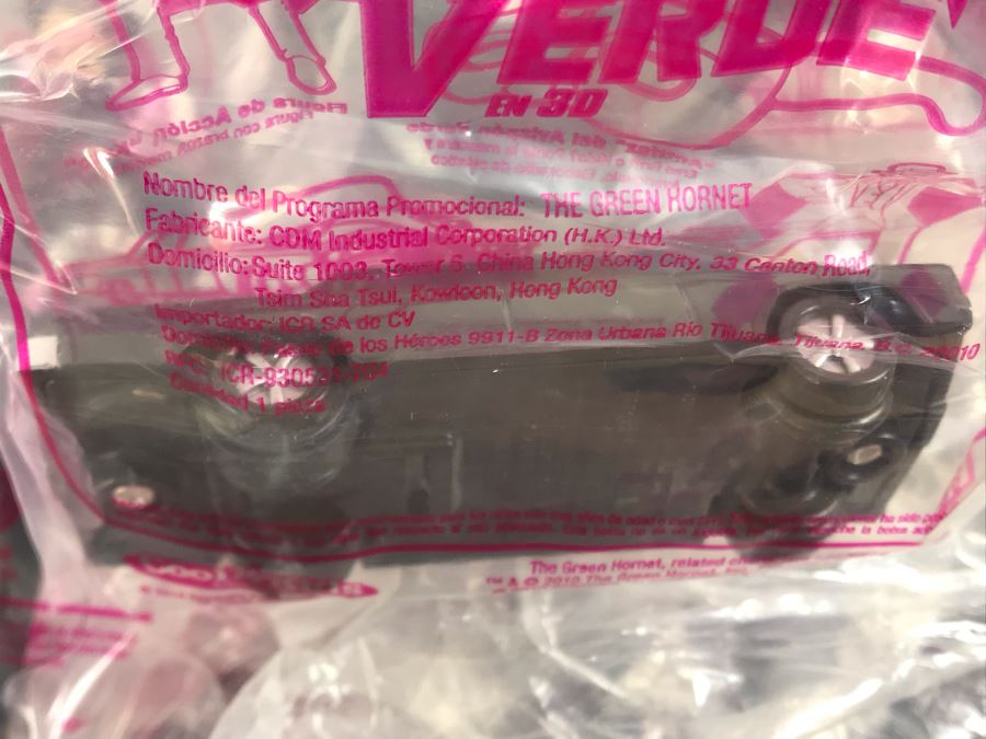 Box Loaded With Carl's Jr Green Hornet Movie Promotional Happy Meal Toys - See Photos [Photo 10]