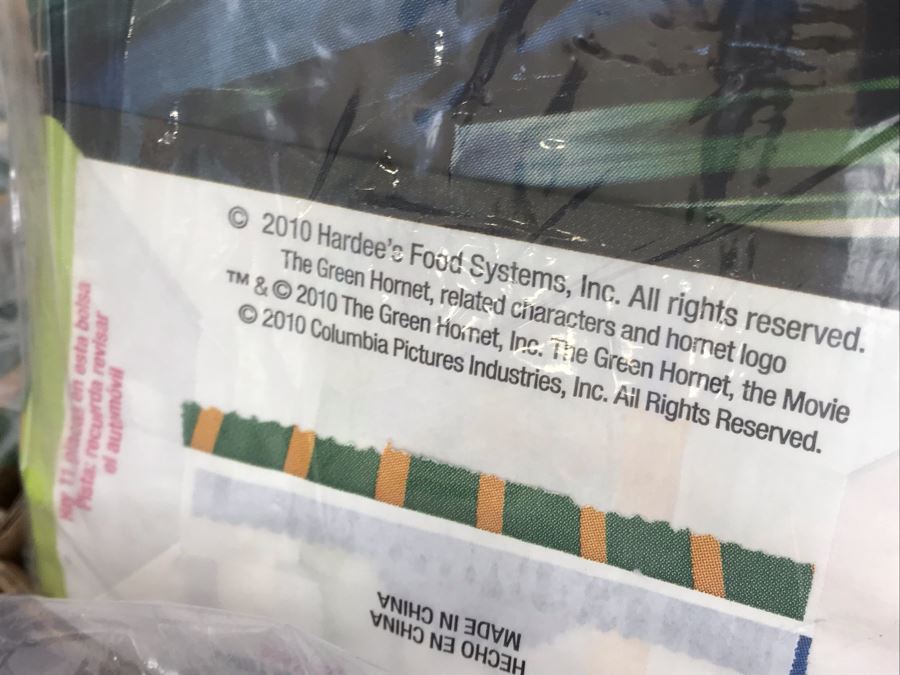 Box Loaded With Carl's Jr Green Hornet Movie Promotional Happy Meal Toys - See Photos [Photo 15]