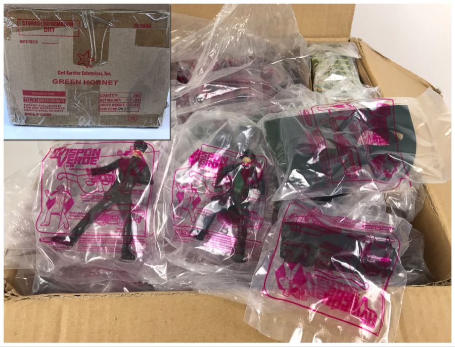 Box Loaded With Carl's Jr Voltron Mexico TV Show Promotional Happy Meal Toys - See Photos [Photo 2]