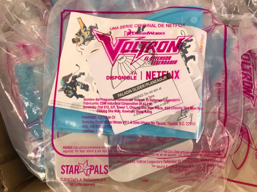 Box Loaded With Carl's Jr Voltron Mexico TV Show Promotional Happy Meal Toys - See Photos [Photo 9]