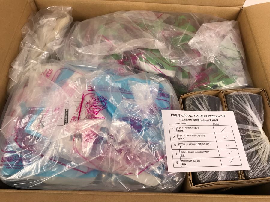 Box Loaded With Carl's Jr Voltron Mexico TV Show Promotional Happy Meal Toys - See Photos [Photo 5]