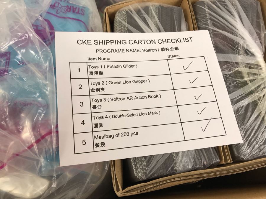 Box Loaded With Carl's Jr Voltron Mexico TV Show Promotional Happy Meal Toys - See Photos [Photo 6]