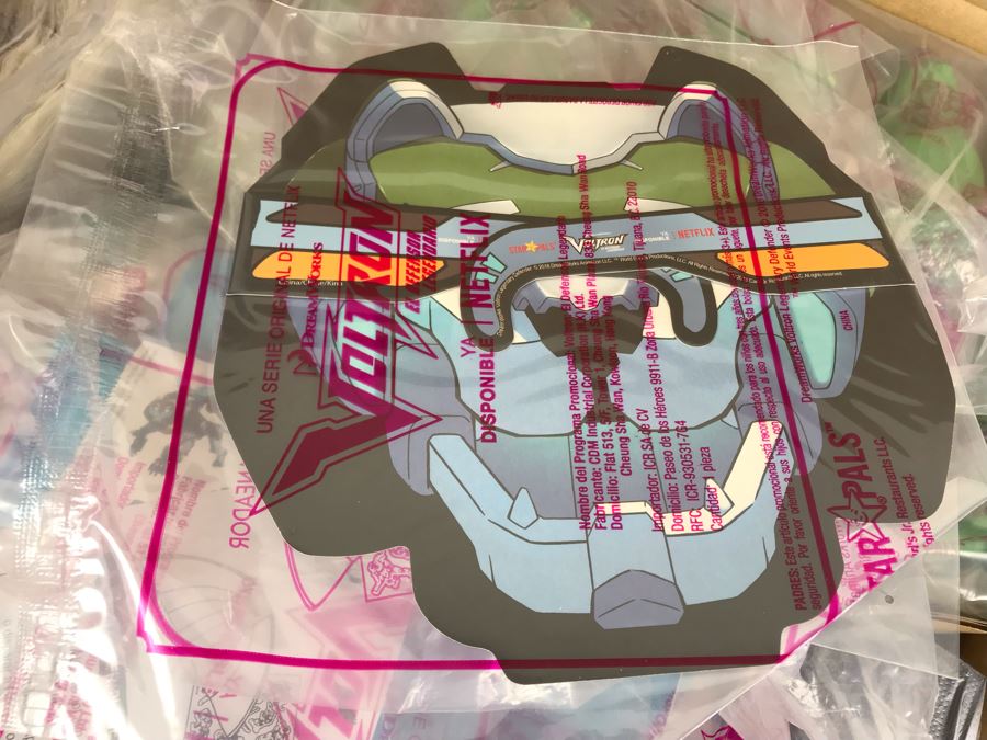 Box Loaded With Carl's Jr Voltron Mexico TV Show Promotional Happy Meal Toys - See Photos [Photo 11]