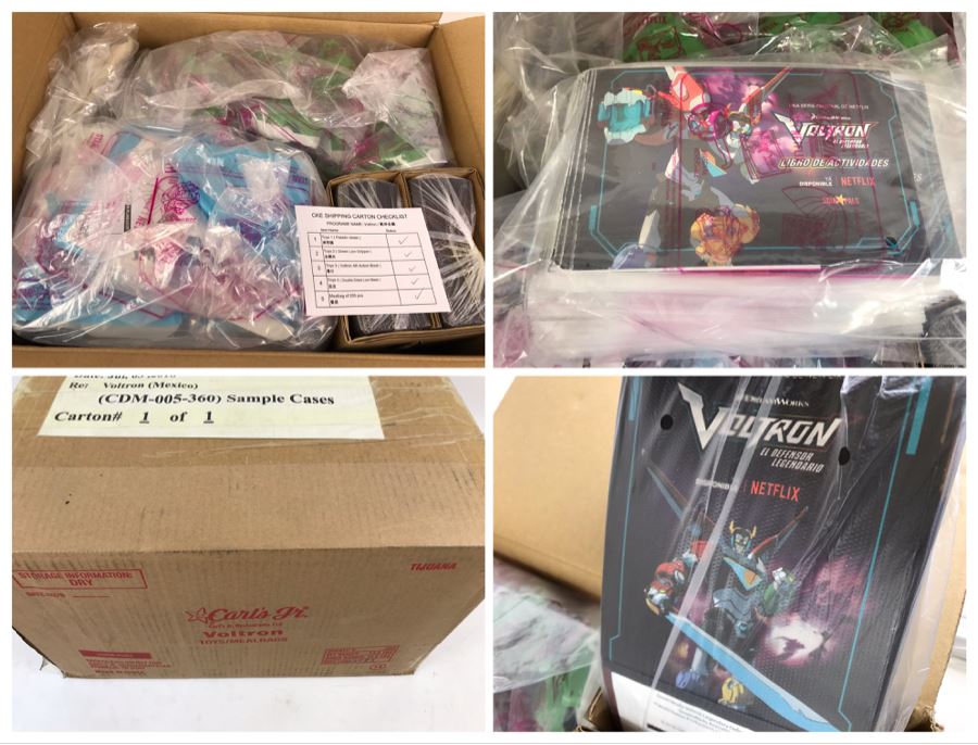 Box Loaded With Carl's Jr Voltron Mexico TV Show Promotional Happy Meal Toys - See Photos