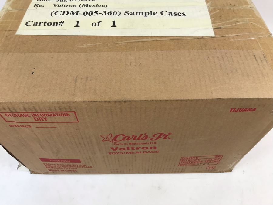 Box Loaded With Carl's Jr Voltron Mexico TV Show Promotional Happy Meal Toys - See Photos [Photo 3]