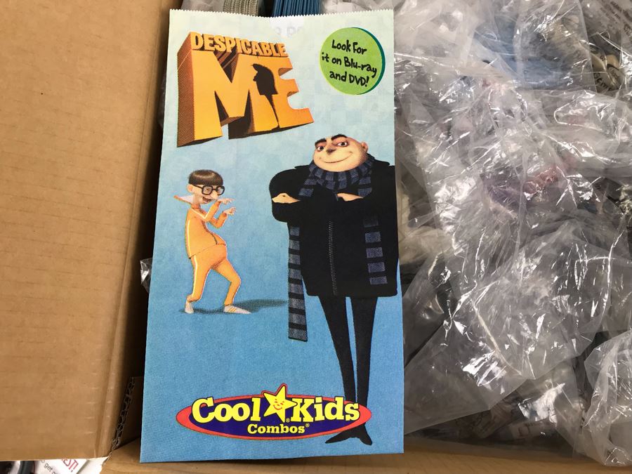 Box Loaded With Carl's Jr Despicable Me Movie Promotional Happy Meal Toys - See Photos [Photo 4]