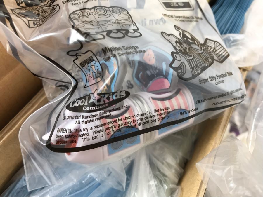 Box Loaded With Carl's Jr Despicable Me Movie Promotional Happy Meal Toys - See Photos [Photo 15]