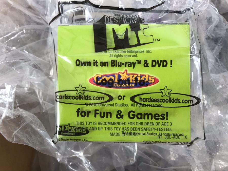 Box Loaded With Carl's Jr Despicable Me Movie Promotional Happy Meal Toys - See Photos [Photo 11]
