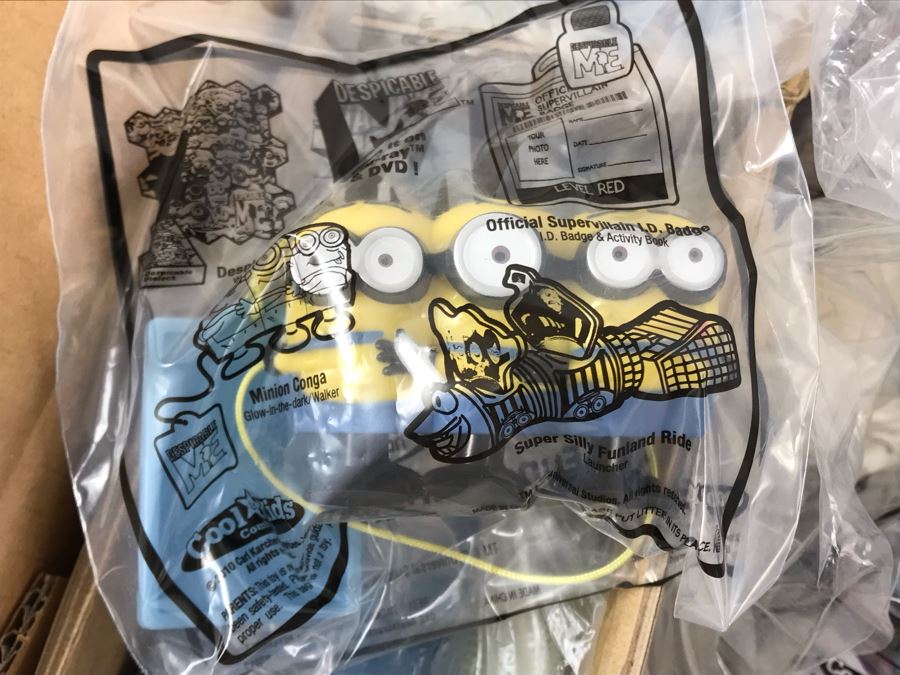 Box Loaded With Carl's Jr Despicable Me Movie Promotional Happy Meal Toys - See Photos [Photo 17]