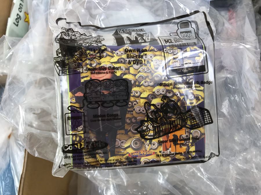 Box Loaded With Carl's Jr Despicable Me Movie Promotional Happy Meal Toys - See Photos [Photo 10]