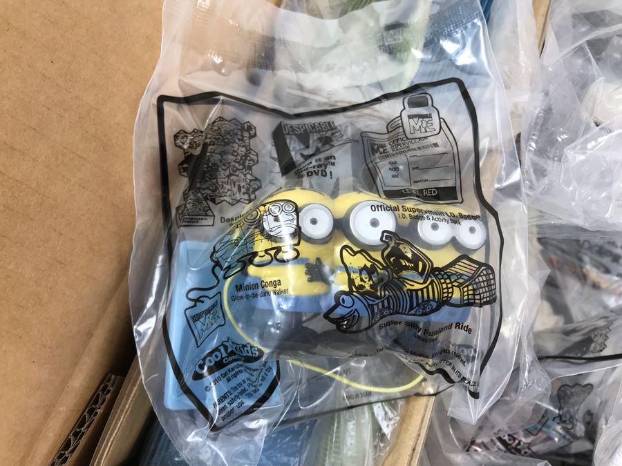 Box Loaded With Carl's Jr Despicable Me Movie Promotional Happy Meal Toys - See Photos [Photo 16]