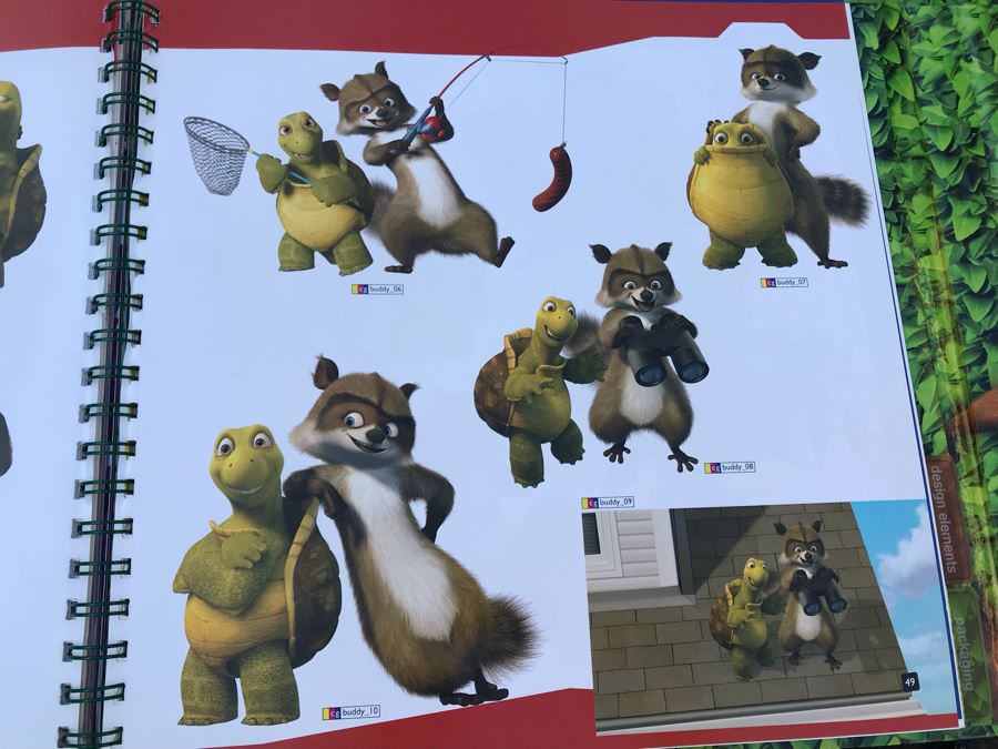 2006 Dreamworks Over The Hedge Movie Trade Book Graphic Animation Treatment Book Cells [Photo 21]