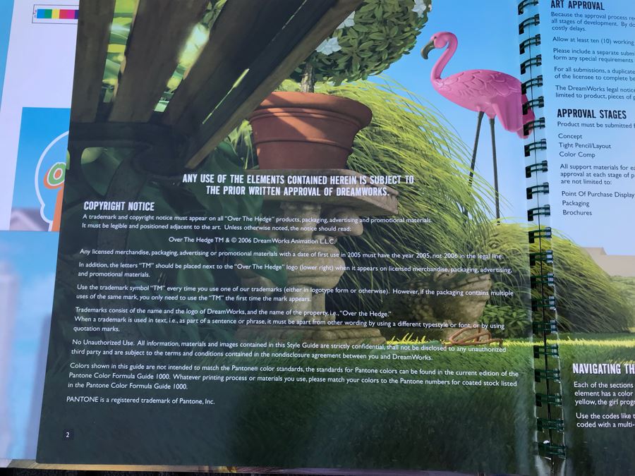 2006 Dreamworks Over The Hedge Movie Trade Book Graphic Animation Treatment Book Cells [Photo 7]