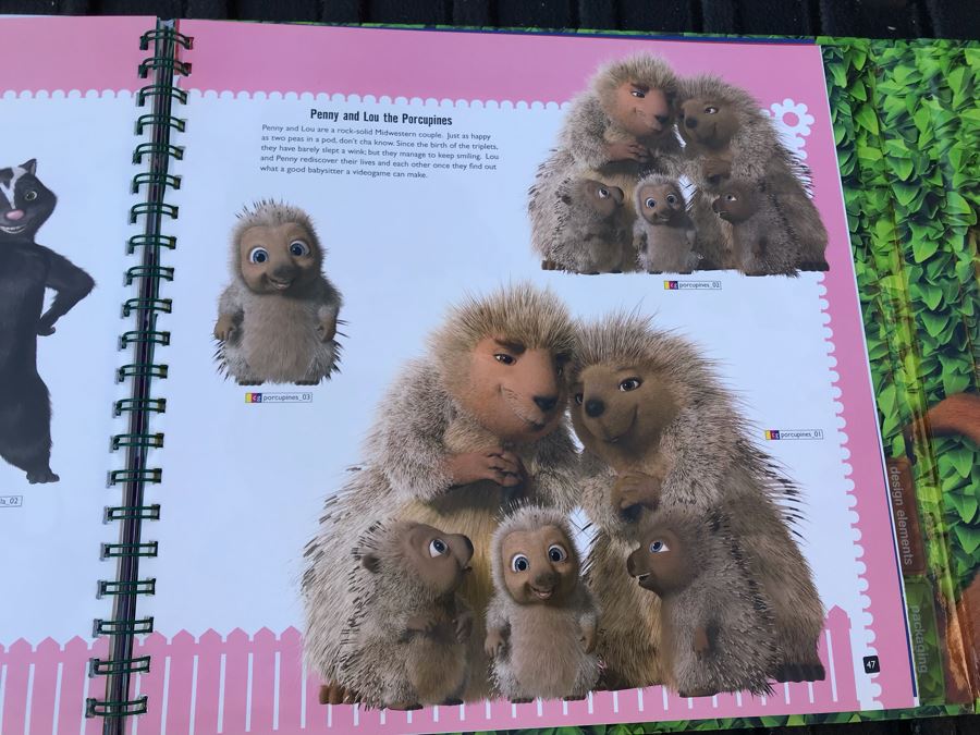 2006 Dreamworks Over The Hedge Movie Trade Book Graphic Animation Treatment Book Cells [Photo 19]