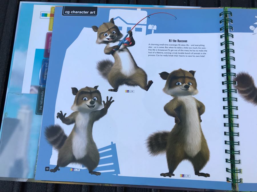 2006 Dreamworks Over The Hedge Movie Trade Book Graphic Animation Treatment Book Cells [Photo 16]