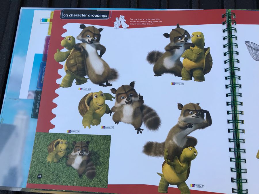 2006 Dreamworks Over The Hedge Movie Trade Book Graphic Animation Treatment Book Cells [Photo 20]
