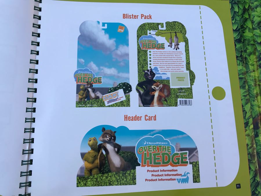 2006 Dreamworks Over The Hedge Movie Trade Book Graphic Animation Treatment Book Cells [Photo 23]