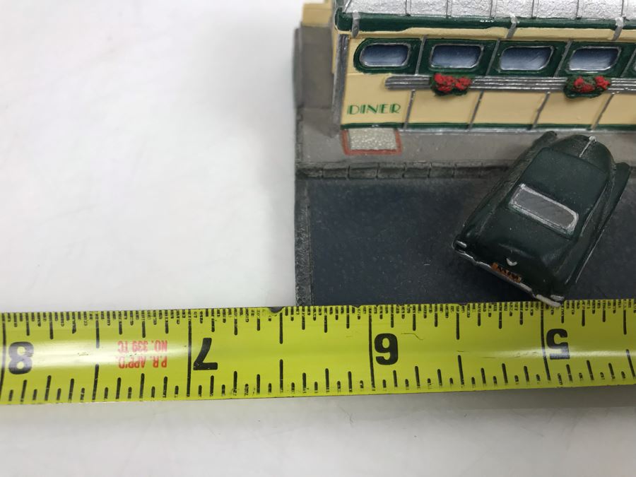 The Danbury Mint Highland Park Diner Rochester, New York Collection Classic American Diners Sculpture Figurine No Box [Photo 9]